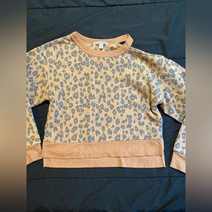 Cheetah print sweatshirt